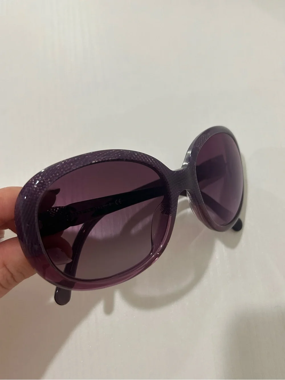 Vintage CHANEL Purple Frame Oversize Sunglasses, OS Made in Italy 5176-A